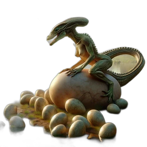 dragon, creature, animal, robot transparent PNG cut-out