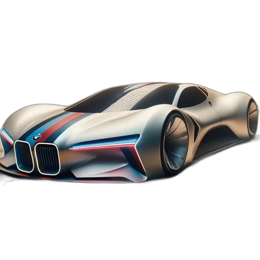 car, concept art, 3d render, photorealistic transparent PNG cut-out
