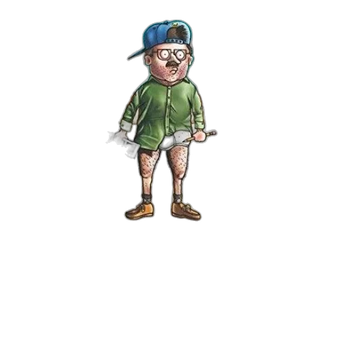 staff, hat, jacket, animal transparent PNG cut-out