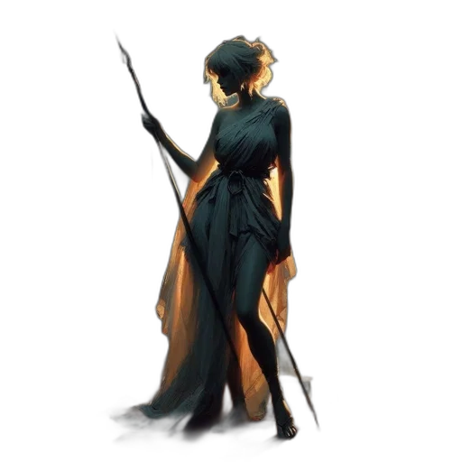 dress, staff, sword, weapon transparent PNG cut-out