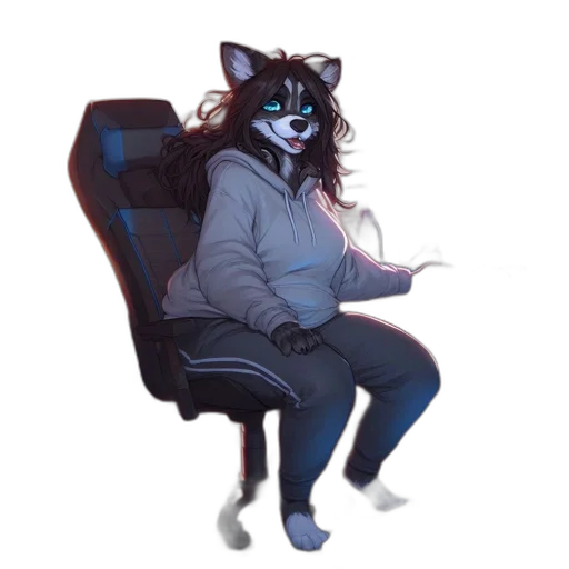 jacket, staff, creature, animal transparent PNG cut-out