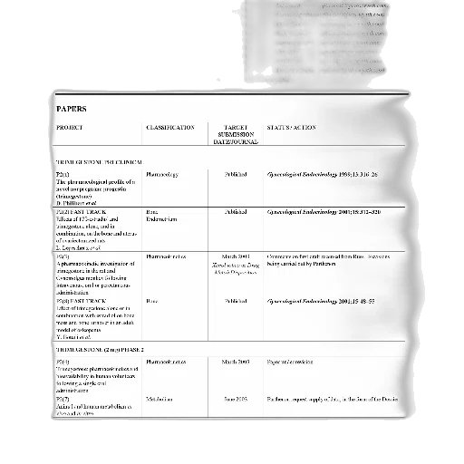 document, titled, current, projects transparent PNG cut-out