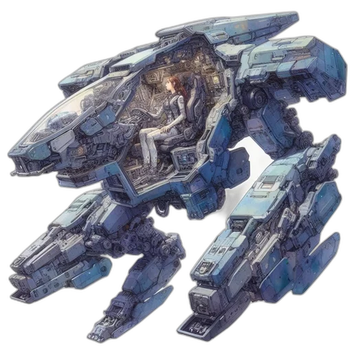robot, weapon, dragon, concept art transparent PNG cut-out