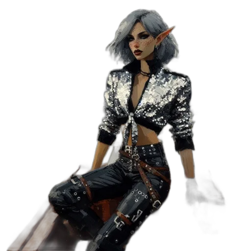 jacket, staff, concept art, fantasy art transparent PNG cut-out