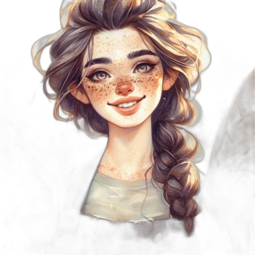 face, mask, watercolor, fantasy art transparent PNG cut-out