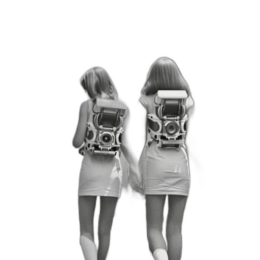 dress, robot, jacket, shoes transparent PNG cut-out