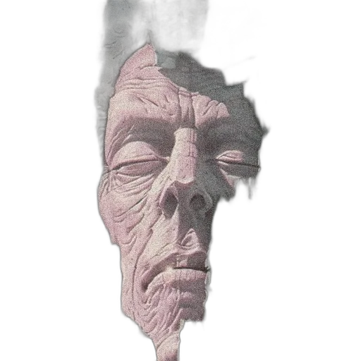 face, mask, staff, creature transparent PNG cut-out