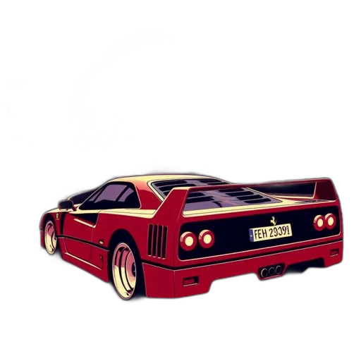 car, photorealistic, concept art, 3d render transparent PNG cut-out