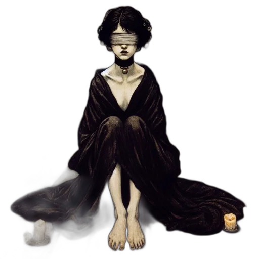 dress, mask, creature, jewelry transparent PNG cut-out
