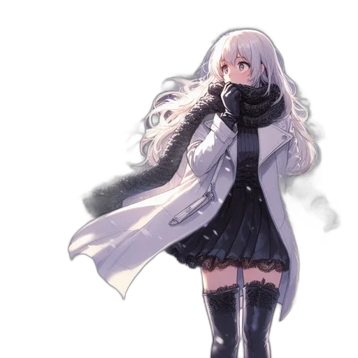 dress, jacket, staff, sword transparent PNG cut-out