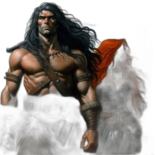 fantasy art, concept art, comic book art, photorealistic transparent PNG cut-out