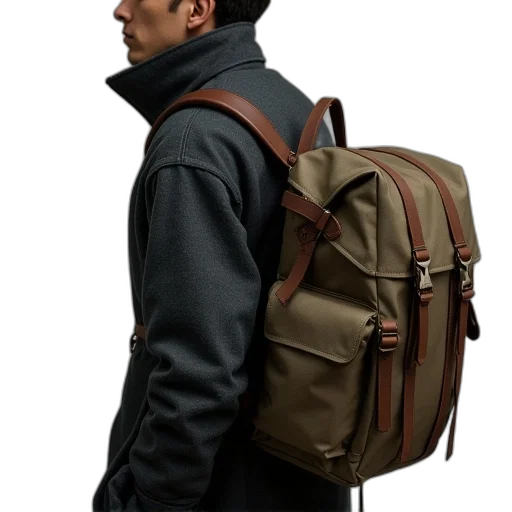 jacket, staff, photorealistic, 3d render transparent PNG cut-out