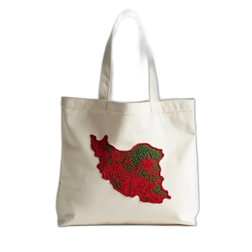 white, canvas, tote, bag transparent PNG cut-out