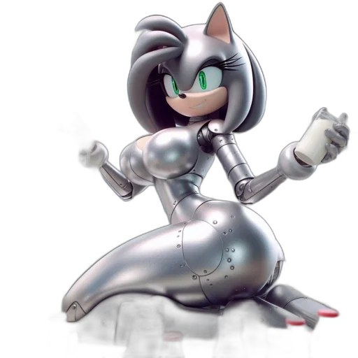 robot, 3d render, concept art, cartoon transparent PNG cut-out