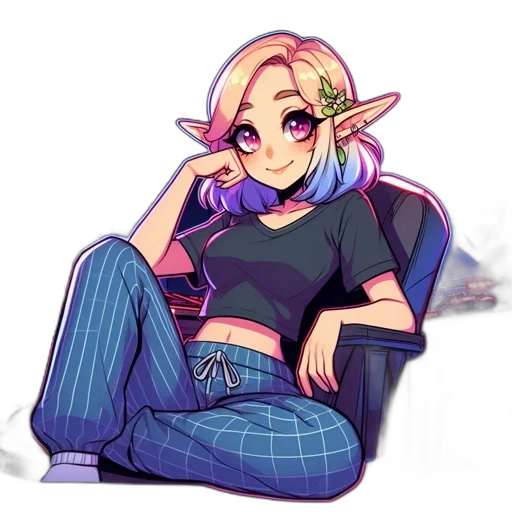 staff, pixel art, anime, fantasy art transparent PNG cut-out