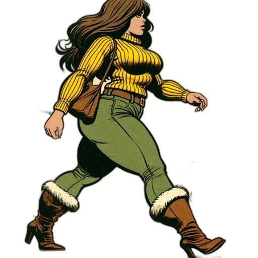 jacket, comic book art, concept art, cartoon transparent PNG cut-out