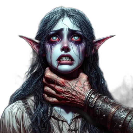 face, fantasy art, concept art, comic book art transparent PNG cut-out