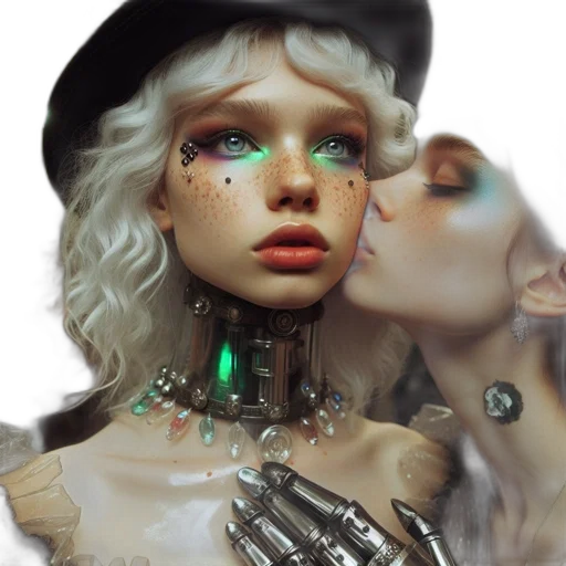 robot, face, jewelry, mask transparent PNG cut-out