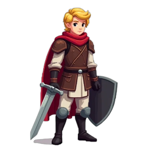 sword, staff, weapon, pixel art transparent PNG cut-out