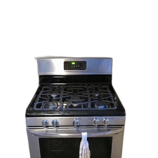robot, 3d render, kitchen, stainless transparent PNG cut-out