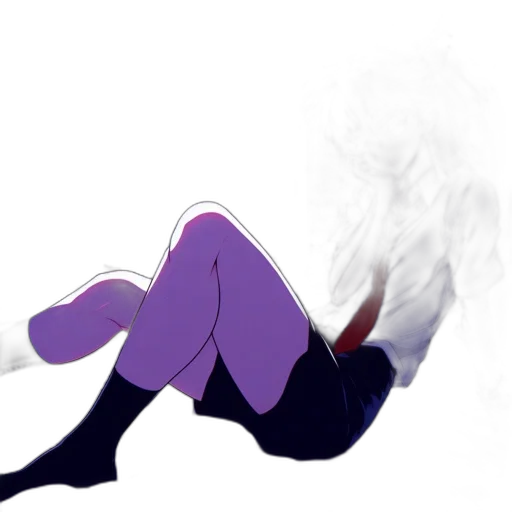 hair, mask, staff, creature transparent PNG cut-out