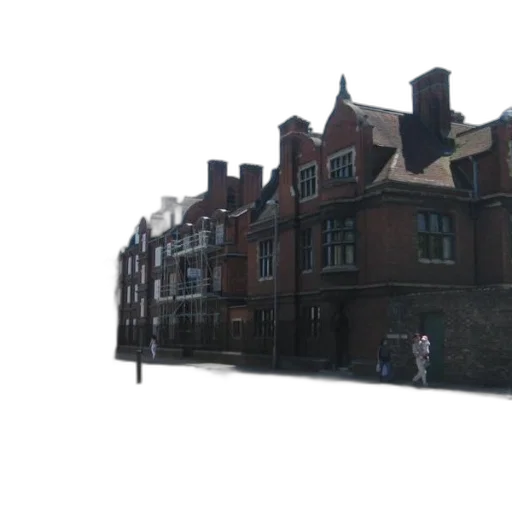building, crown, staff, 3d render transparent PNG cut-out