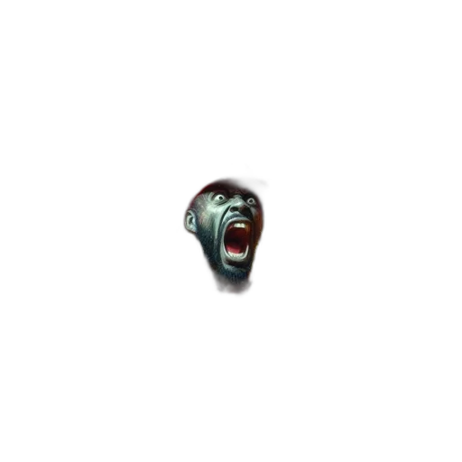 face, creature, mask, hair transparent PNG cut-out