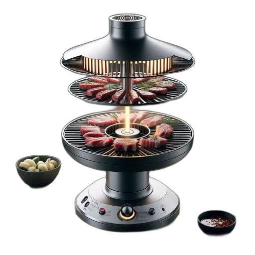 food, electric, grilling, station transparent PNG cut-out