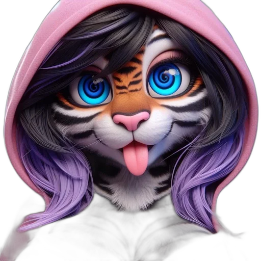 face, fantasy art, anime, photorealistic transparent PNG cut-out