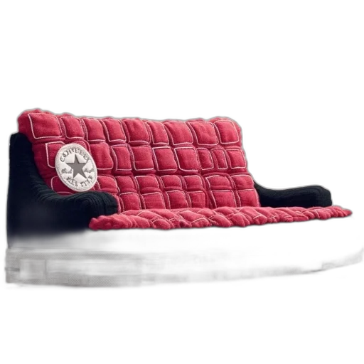 shoes, crown, furniture, red transparent PNG cut-out