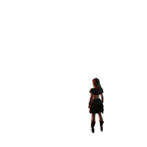 dress, robot, staff, creature transparent PNG cut-out