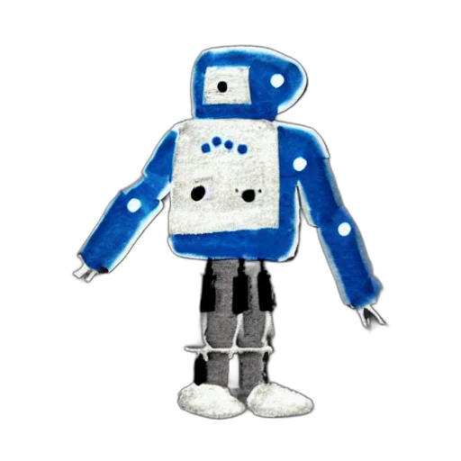 robot, staff, 3d render, concept art transparent PNG cut-out