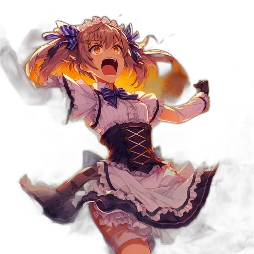 dress, staff, weapon, crown transparent PNG cut-out