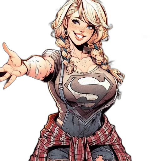 dress, comic book art, concept art, cartoon transparent PNG cut-out