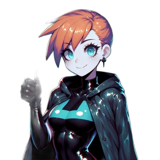 jacket, robot, staff, weapon transparent PNG cut-out