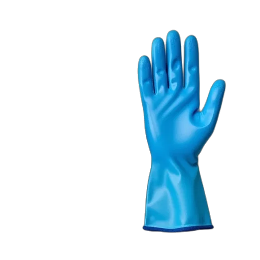 mask, 3d render, blue, ansell transparent PNG cut-out