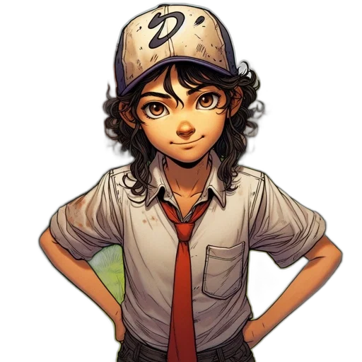 staff, hat, face, cartoon transparent PNG cut-out