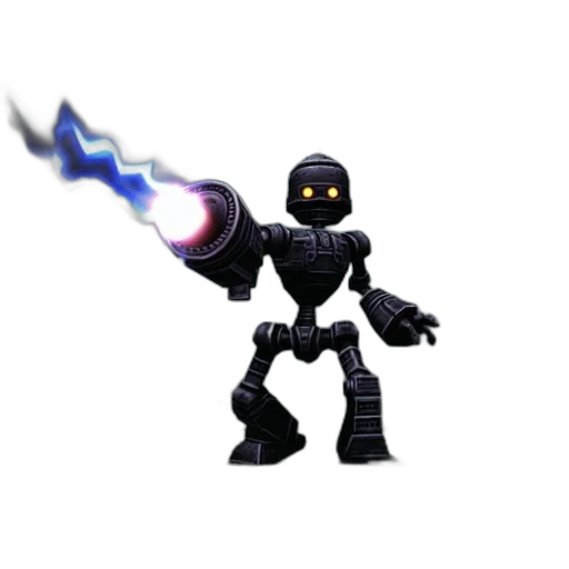 robot, weapon, staff, sword transparent PNG cut-out