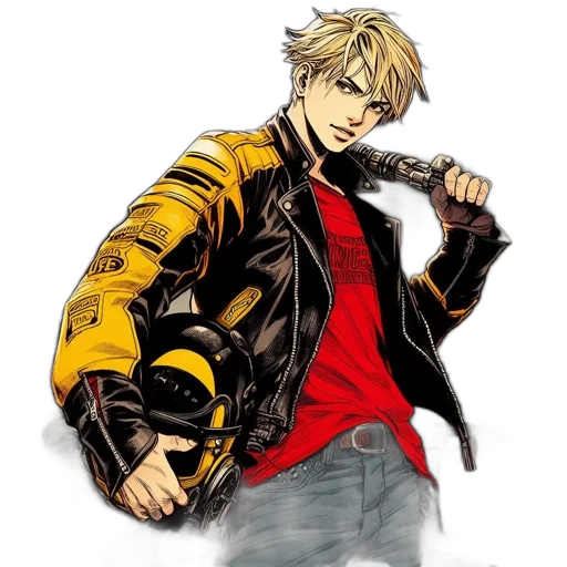 jacket, comic book art, concept art, anime transparent PNG cut-out