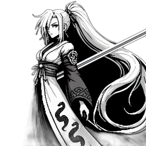 sword, dress, staff, dragon transparent PNG cut-out