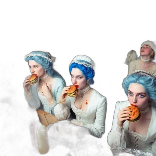 food, concept art, vaporwave, photorealistic transparent PNG cut-out