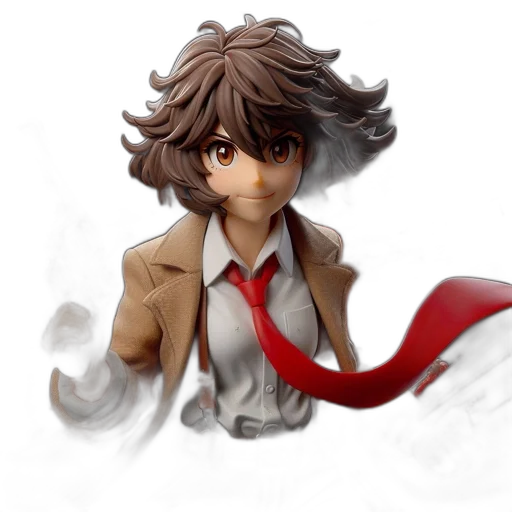 hair, creature, staff, 3d render transparent PNG cut-out