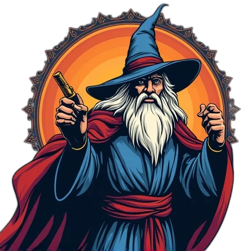staff, hat, fantasy art, concept art transparent PNG cut-out