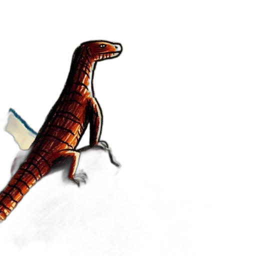 dragon, animal, creature, staff transparent PNG cut-out
