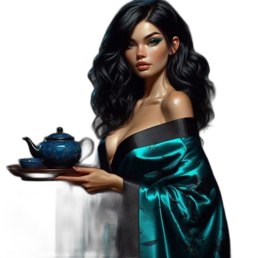 dress, jewelry, fantasy art, concept art transparent PNG cut-out