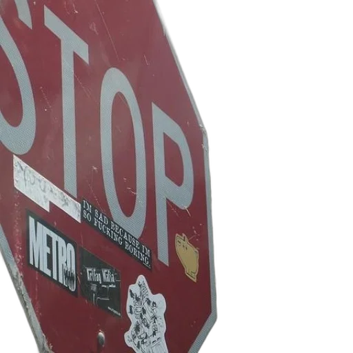 stop, sign, stickers, including transparent PNG cut-out