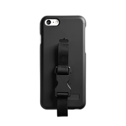 black, smartphone, case, strap transparent PNG cut-out