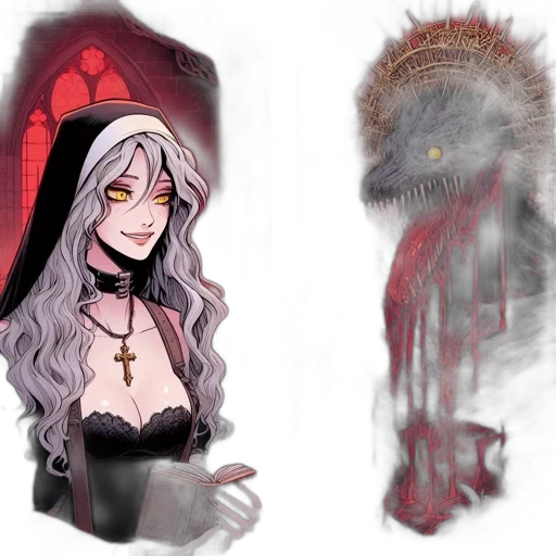 fantasy art, concept art, pixel art, comic book art transparent PNG cut-out