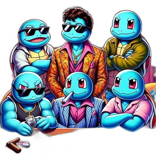 jacket, robot, pixel art, concept art transparent PNG cut-out