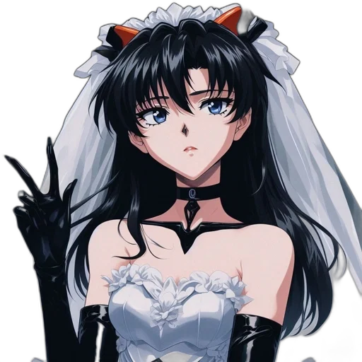 dress, anime, pixel art, cartoon transparent PNG cut-out
